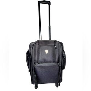 Makeup and Hair Case Rolling Travel Bag with Wheels